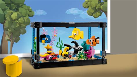 fish tank lego set|LEGO Creator Fish Tank (31122) Brickheadz Pets Goldfish .
